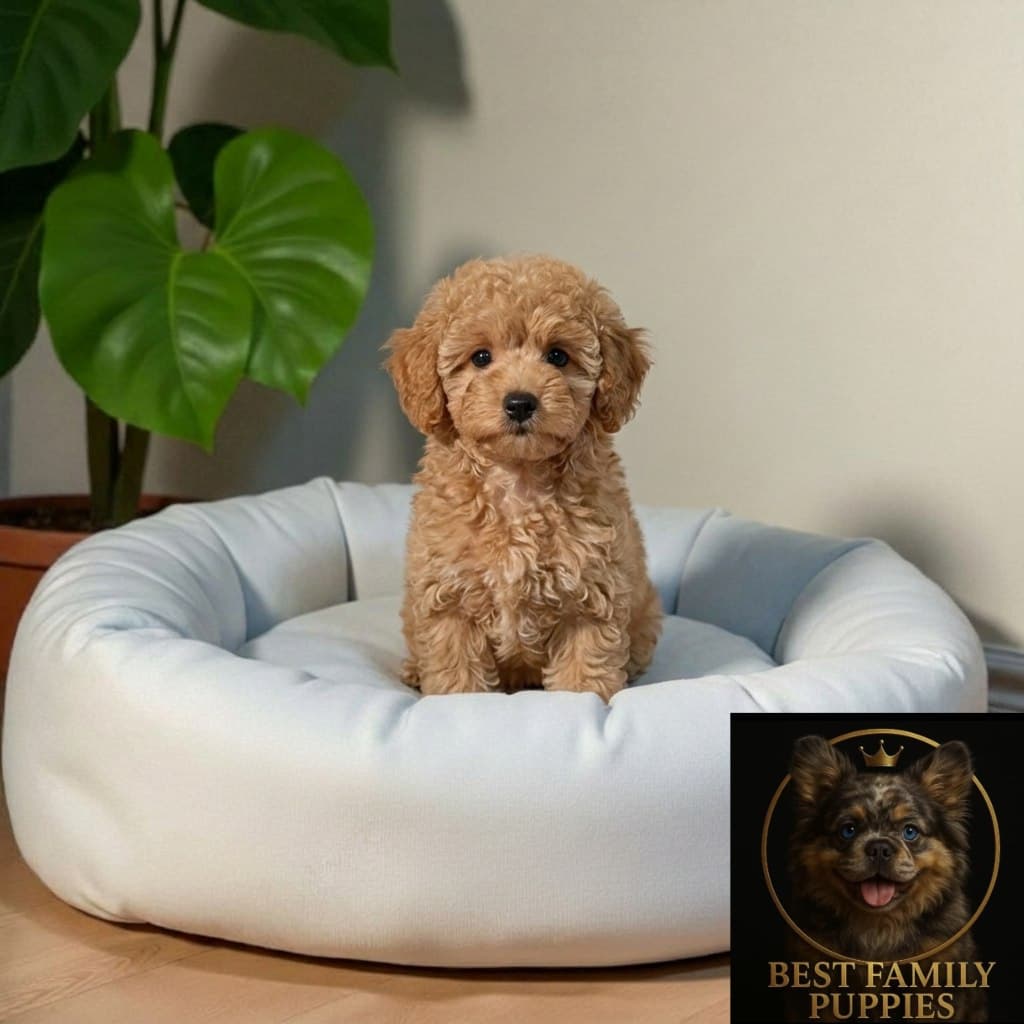 Cachorros French Poodle Apricot Miniatura — con garantía de pureza