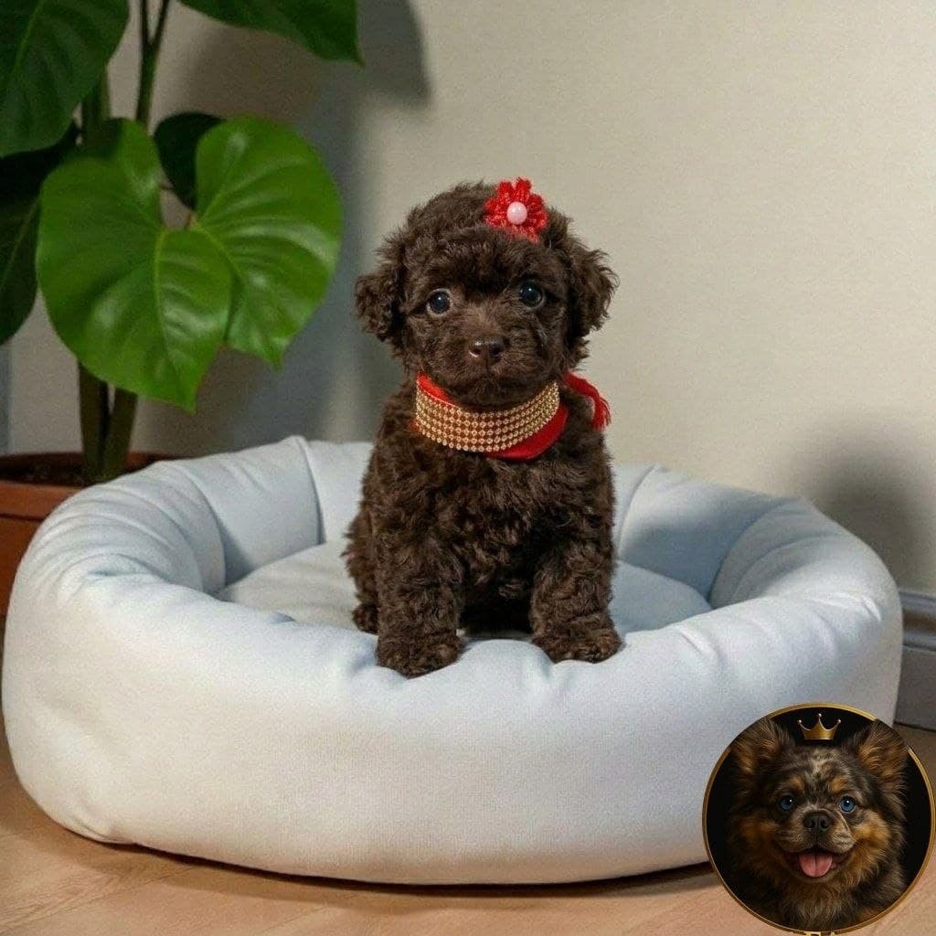 Cachorros French Poodle Chocolate Standard — con garantía de pureza