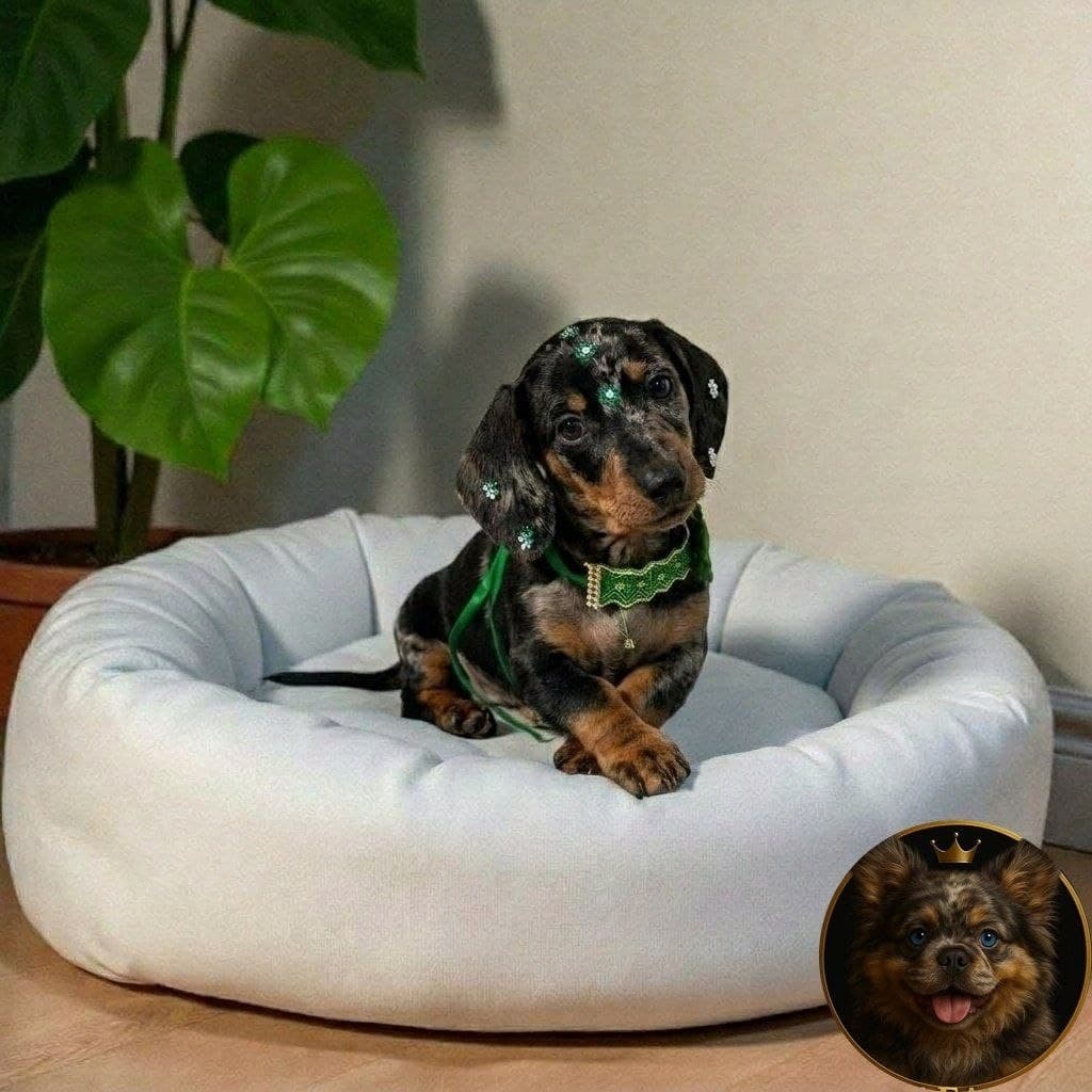 Cachorros Salchicha Miniatura Arlequín Plata — con garantía de pureza